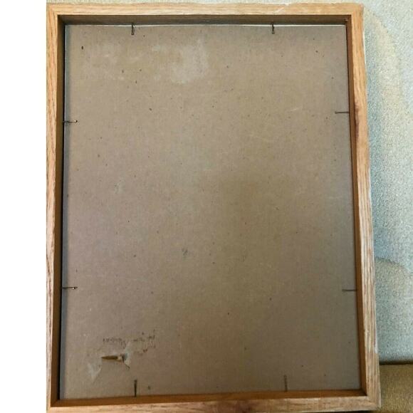 Vntg Watercolor Painted Novelty Nursery Art Mix Media Jacalyn J Burns 124/1000 - Picture 4 of 4